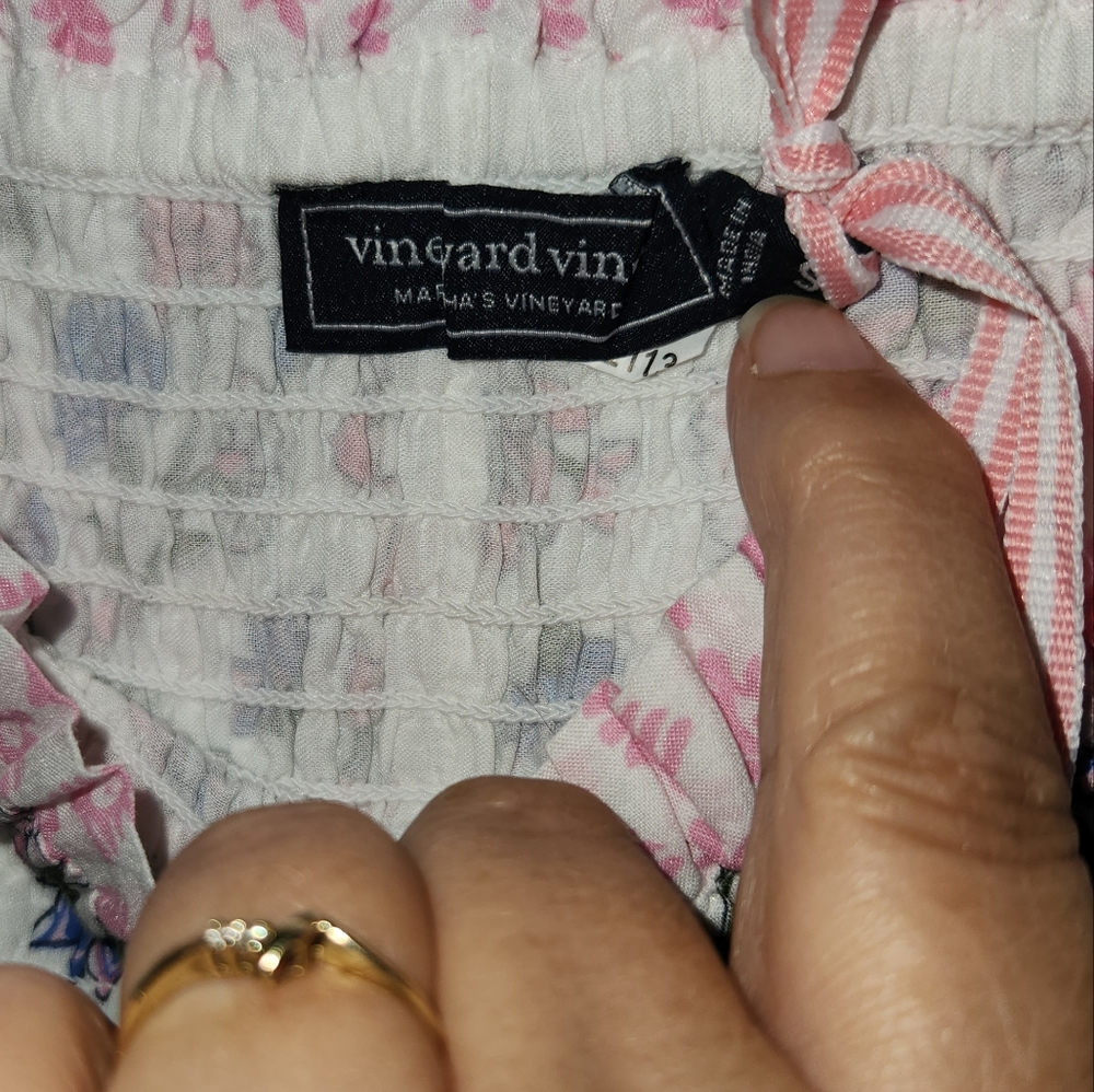 Vineyard Vines Nellie Smocked Mini Tiered Ruffled Thalia Floral 4/6 - Picture 4 of 7